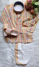 Boys Merlut Dhoti set - Chain and Shoes Included