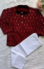 Infant Georgette Sequence Dried Blood Kurta set