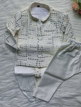 Boys Premium Indo Western Kurta Set - Dhoti & Pant Included Monsoon