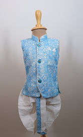 Blue Grace Ethnic Ensemble Dhoti Set