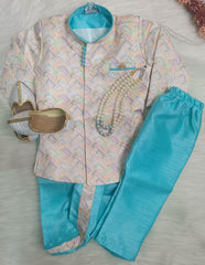 Mini Prince Dhoti Pant Combo - Shoes Chain Included