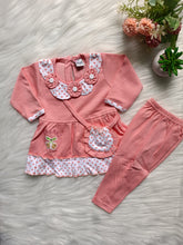 Frock with pant set - Cute Bag Included (baby Pink)