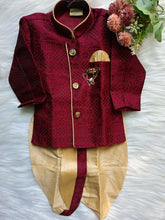 Boys Red style Kurta Dhoti set