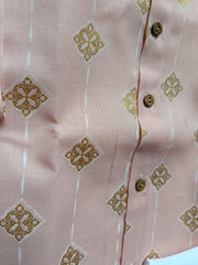 Boys Cotton Peach Kurta set
