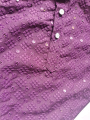 Boys Georgette Wine Kurta set