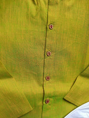 Cotton Olive Kurta Set