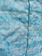 Boys Threadwork Light Blue Kurta set