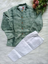 Boys Bay Leaf Kurta Set