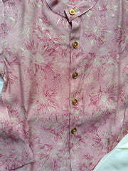 Boys Pinkish Grey Kurta Set