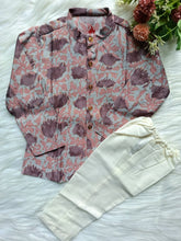 Boys Warm Grey Kurta Set