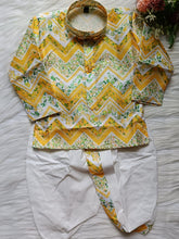 Boys Bee Yellow Dhoti Set