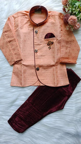 Boys Rose Bud Kurta set - Frill Pant