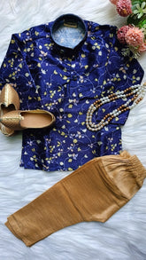 Boys Jaguar Kurta set - Chain and Shoes Included