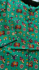 Greenmulticolor kurtaset details