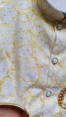 Boys Orange Yellow Dhoti set - Chain and Shoes Included