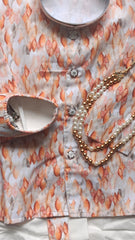Boys Copper Rust Dhoti set - Chain and Shoes Included
