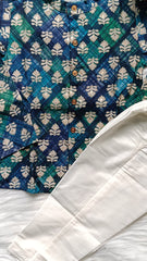 Boys Dark Jungle Kurta Set