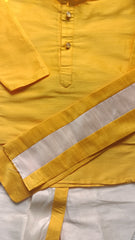 Boys Sheen Gold Dhoti Kurta set - Kanduva