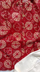 Boys Red Kurta Set