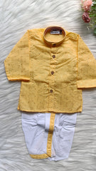 Boys Luxor Gold Oxide Dhoti Set