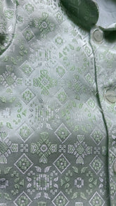 Boys Premium Indo Western Kurta Set - Dhoti & Pant Included Cameo Green