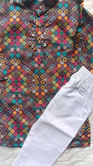 Boys copper brownish Kurta Set