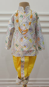 Boys Corn Harvest Dhoti set - Chain and Shoes Included
