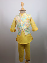 Sunshine Royal Set 3 piece Kurta Set -Khadi Cotton