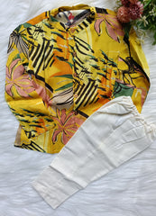 Boys Old Gold Kurta Set