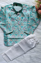 Boys Moonstone Blue Kurta