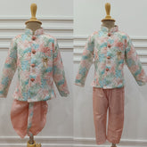 Boys Ethnic Charm Kurta  Set - Dhoti & Pant Included cloudy blue