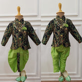 Infants Festive Star IndoWestern dhoti & Pant set - Chain and shoes included