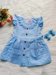 Frock - Cloudy Blue Collar Style