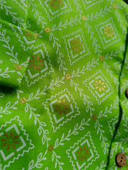 Boys Green Cotton kurta set