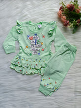 Frock with Pant Set - Playful Suit (Light Green)