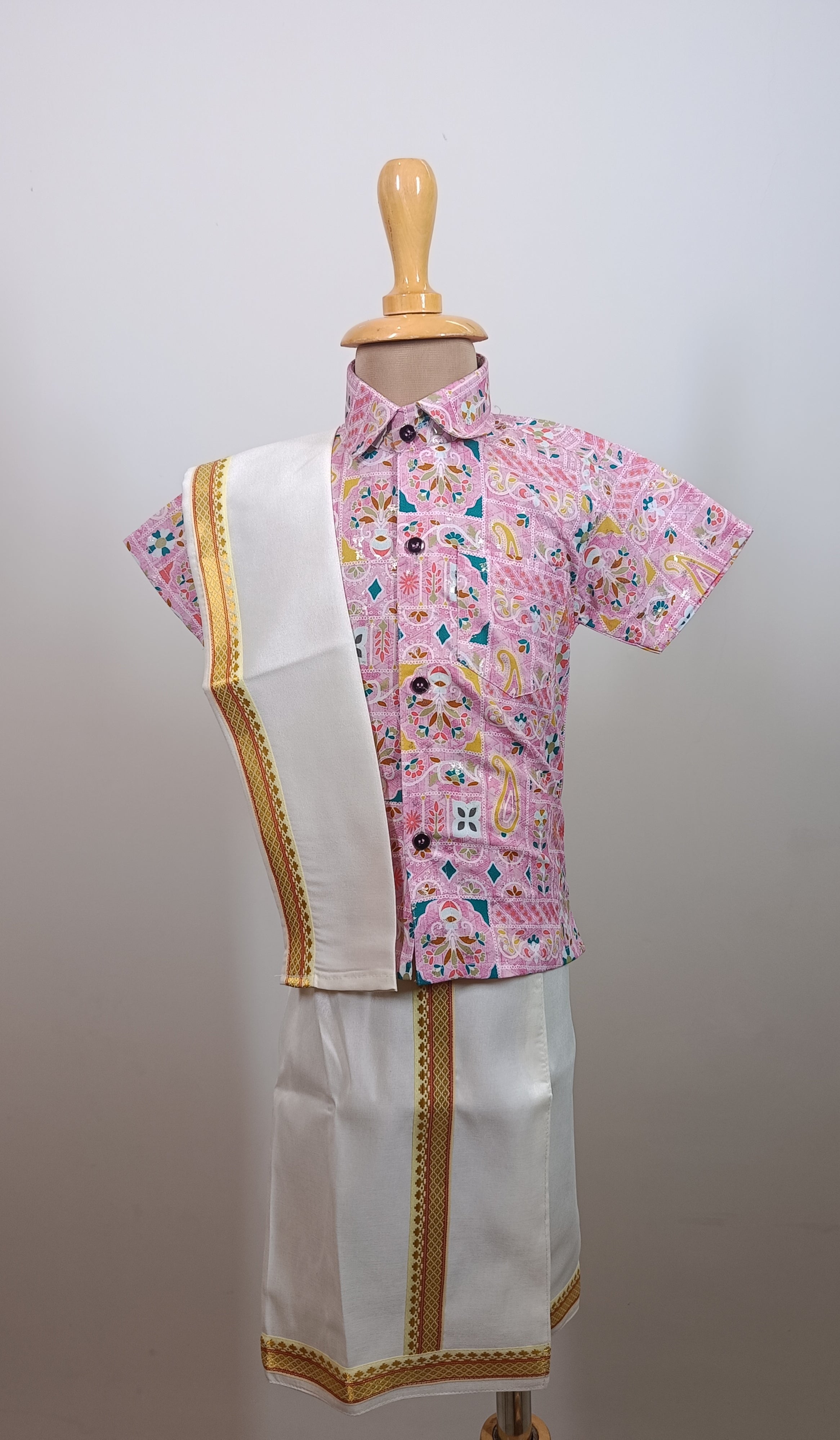 Infants Royal Roots half sleeve shirt with Pancha - Kanduva set