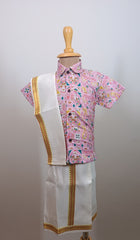 Infants Royal Roots half sleeve shirt with Pancha - Kanduva set
