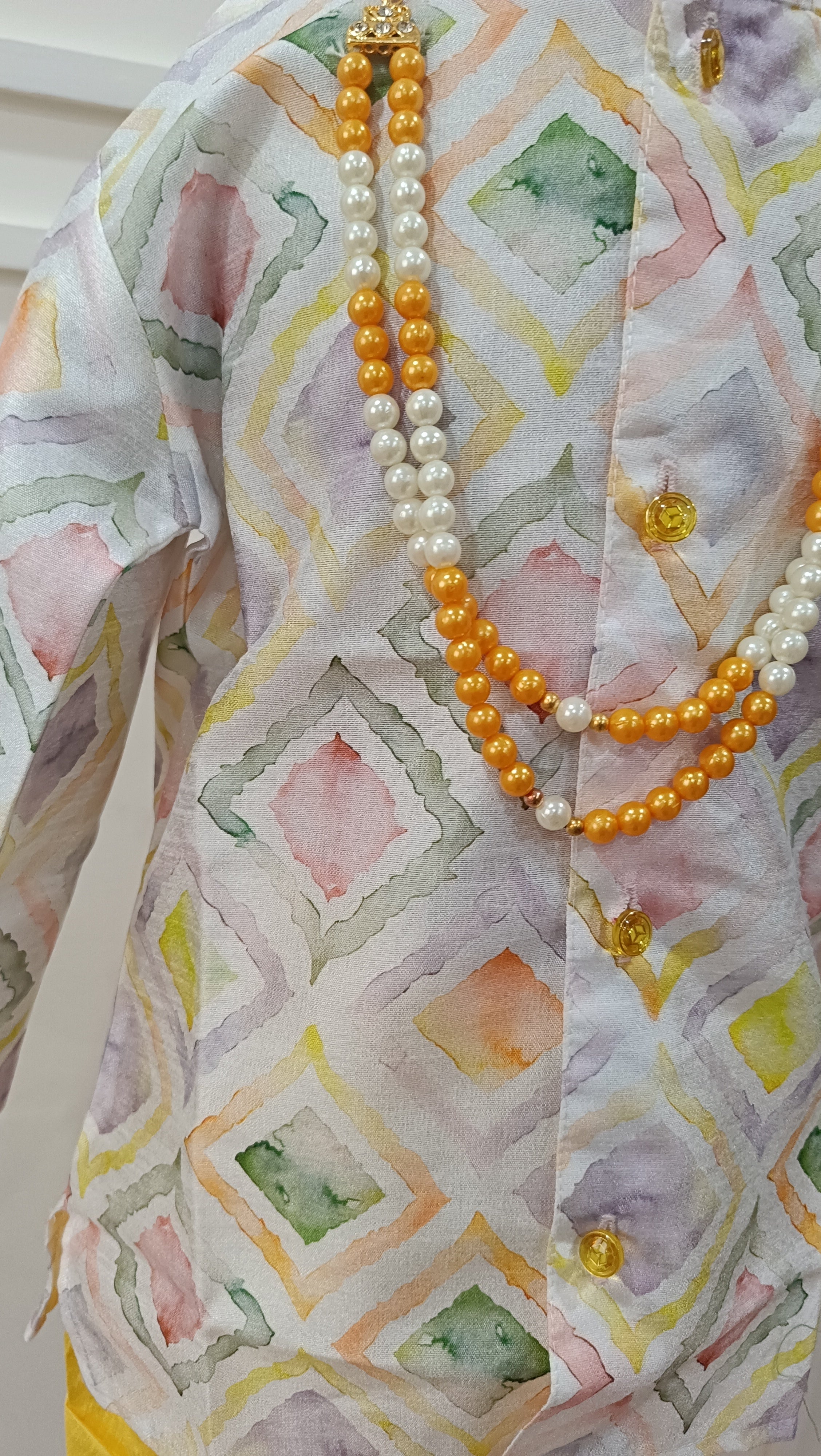 Boys Corn Harvest Dhoti set - Chain and Shoes Included