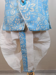 Blue Grace Ethnic Ensemble Dhoti Set