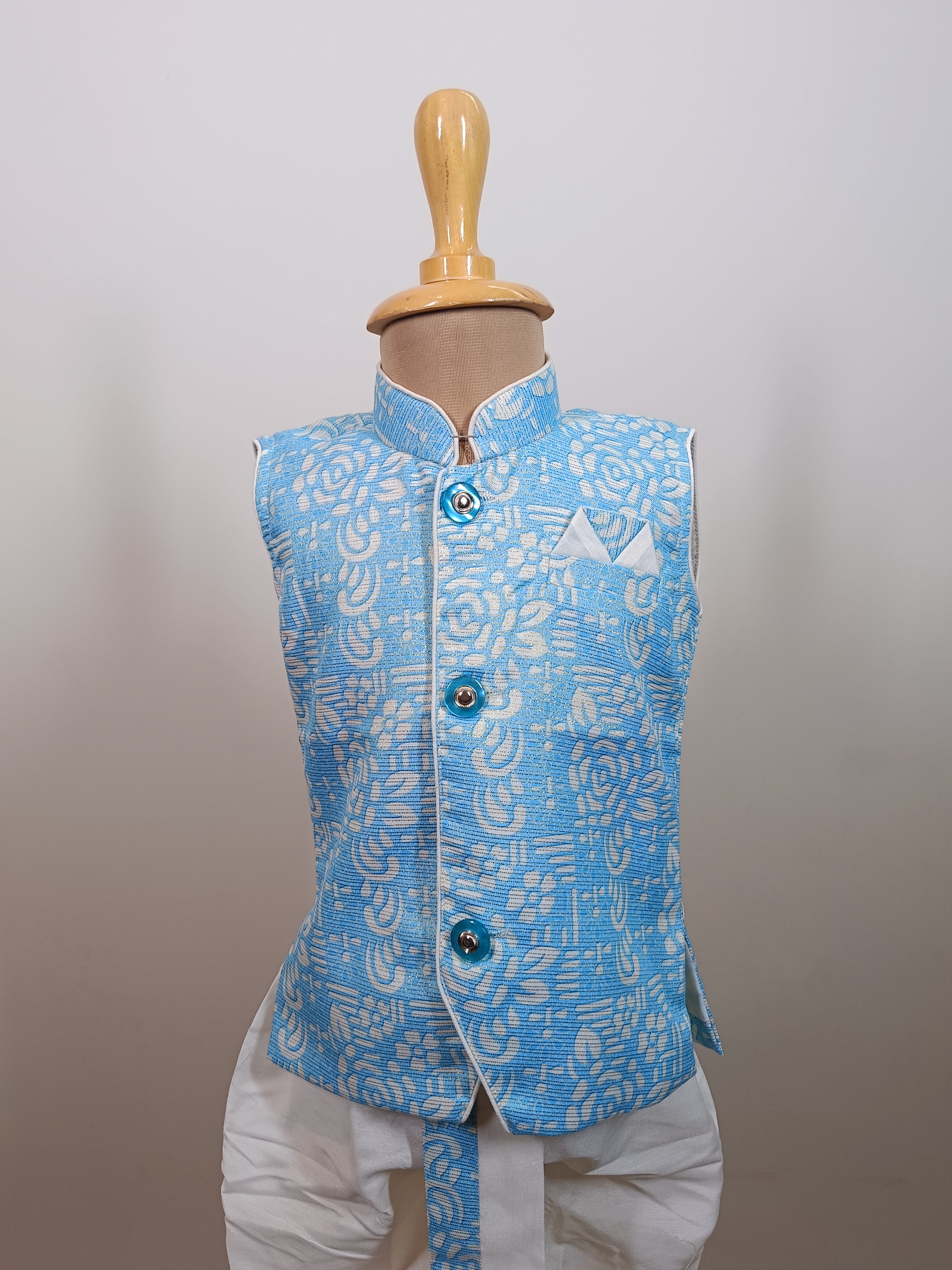 Blue Grace Ethnic Ensemble Dhoti Set