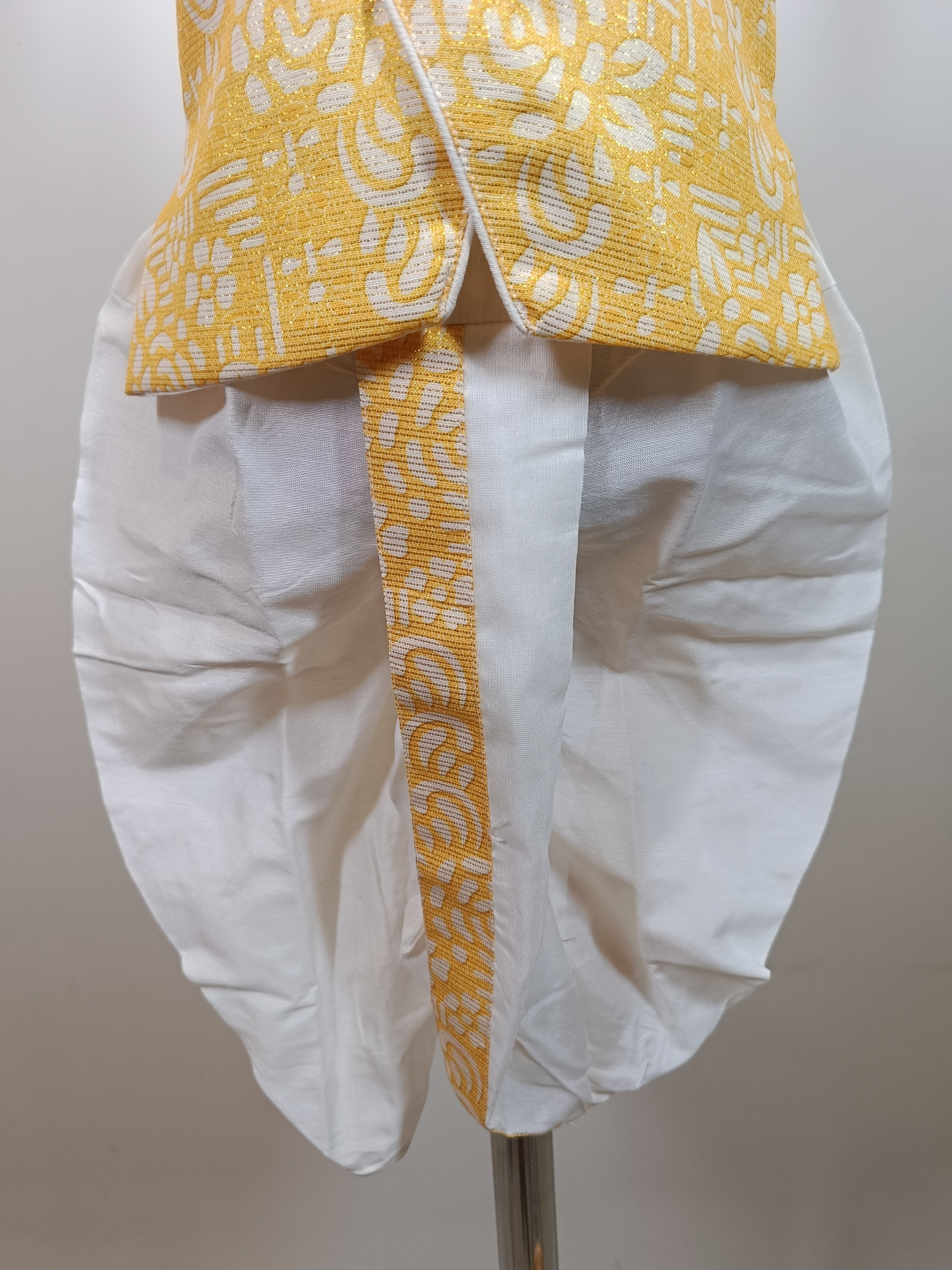 Golden Bloom Festive Dhoti Set
