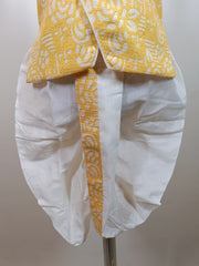 Golden Bloom Festive Dhoti Set