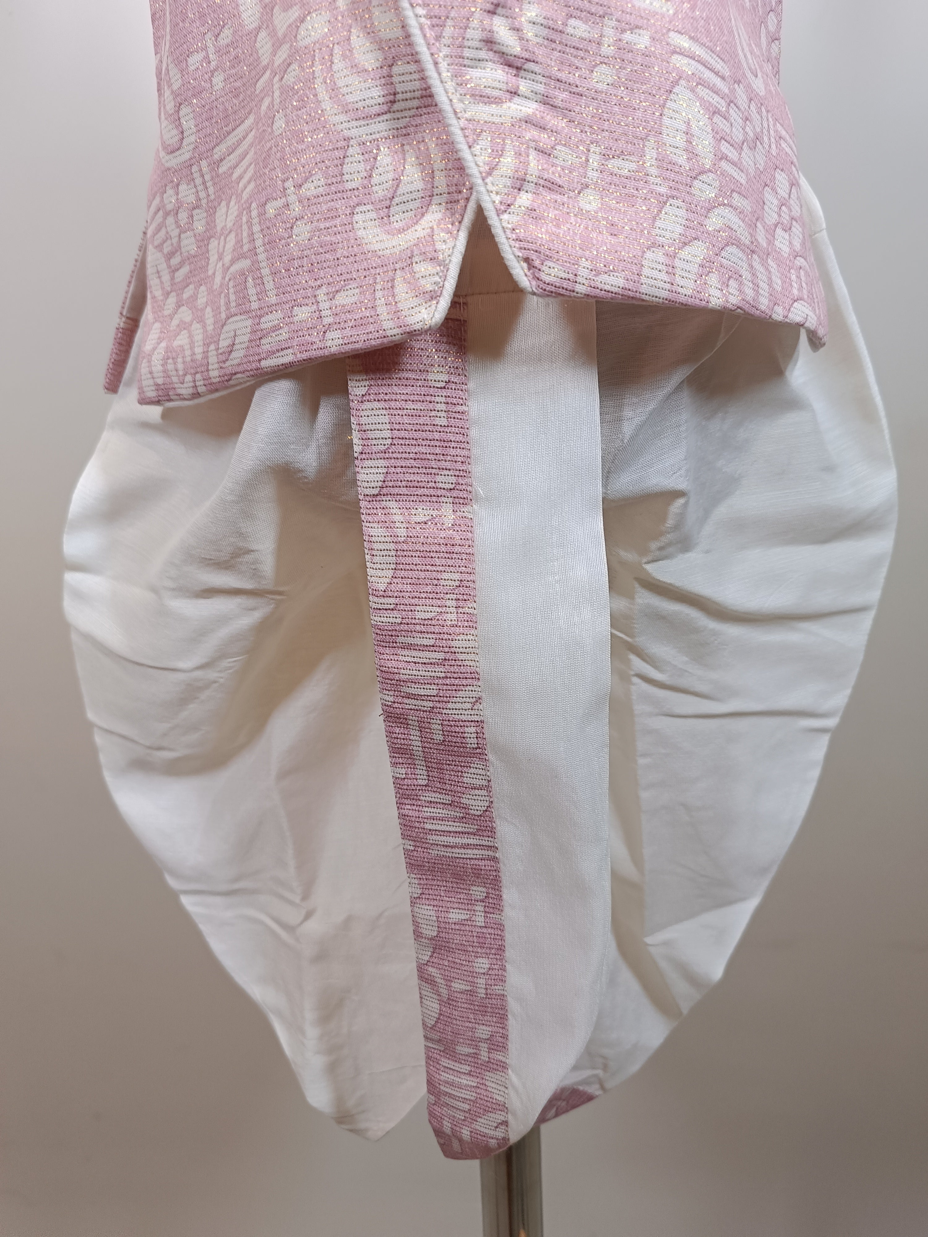 Pastel Pink Royal Dhoti Set