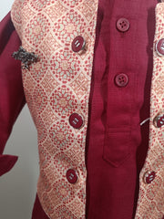 Festive Spark 3 piece Kurta Set -Khadi Cotton