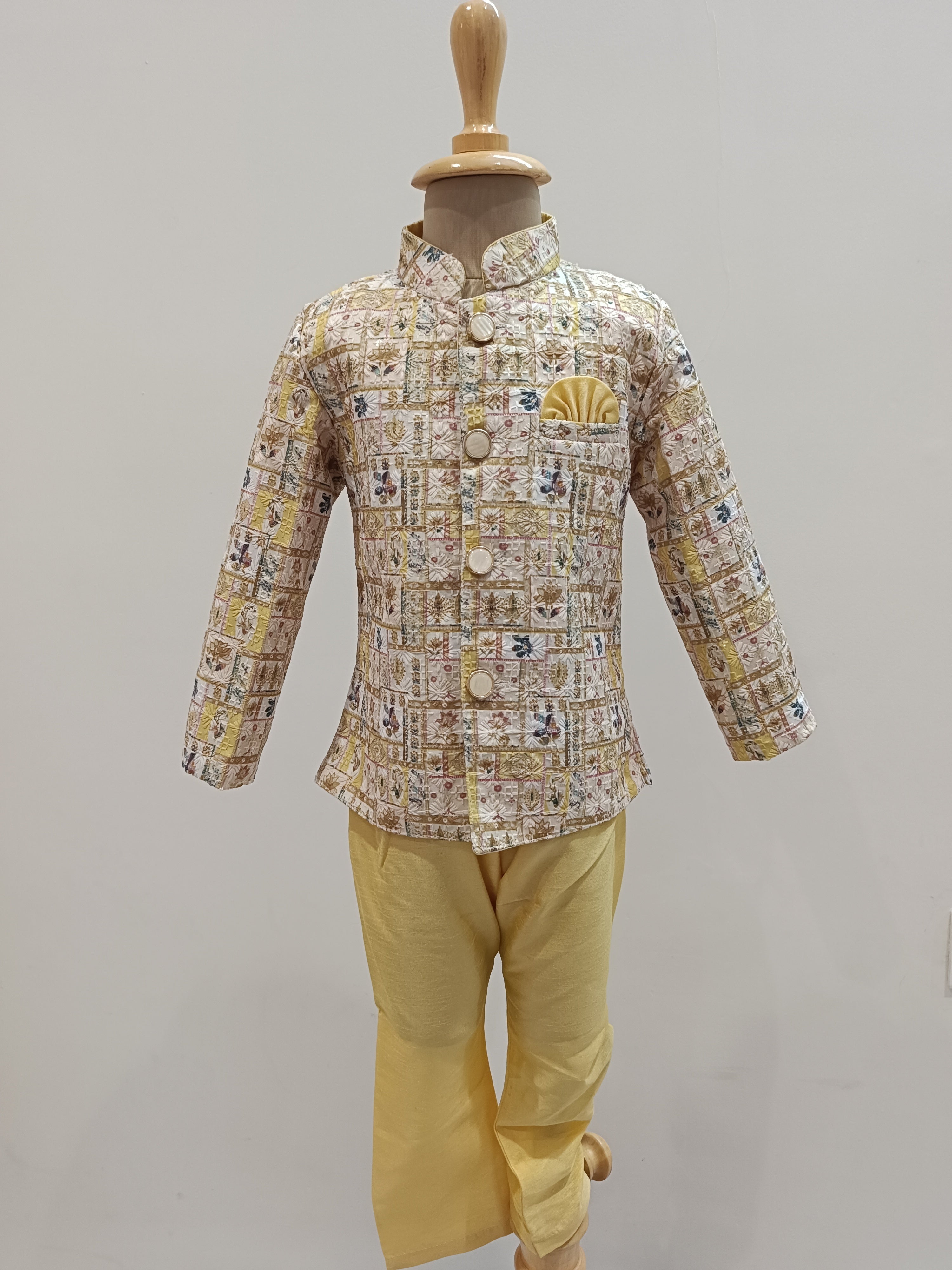 Premium Little Heritage Hero – Dhoti/Pant Combo