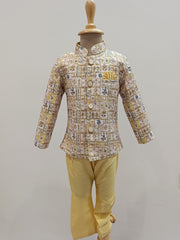 Premium Little Heritage Hero – Dhoti/Pant Combo
