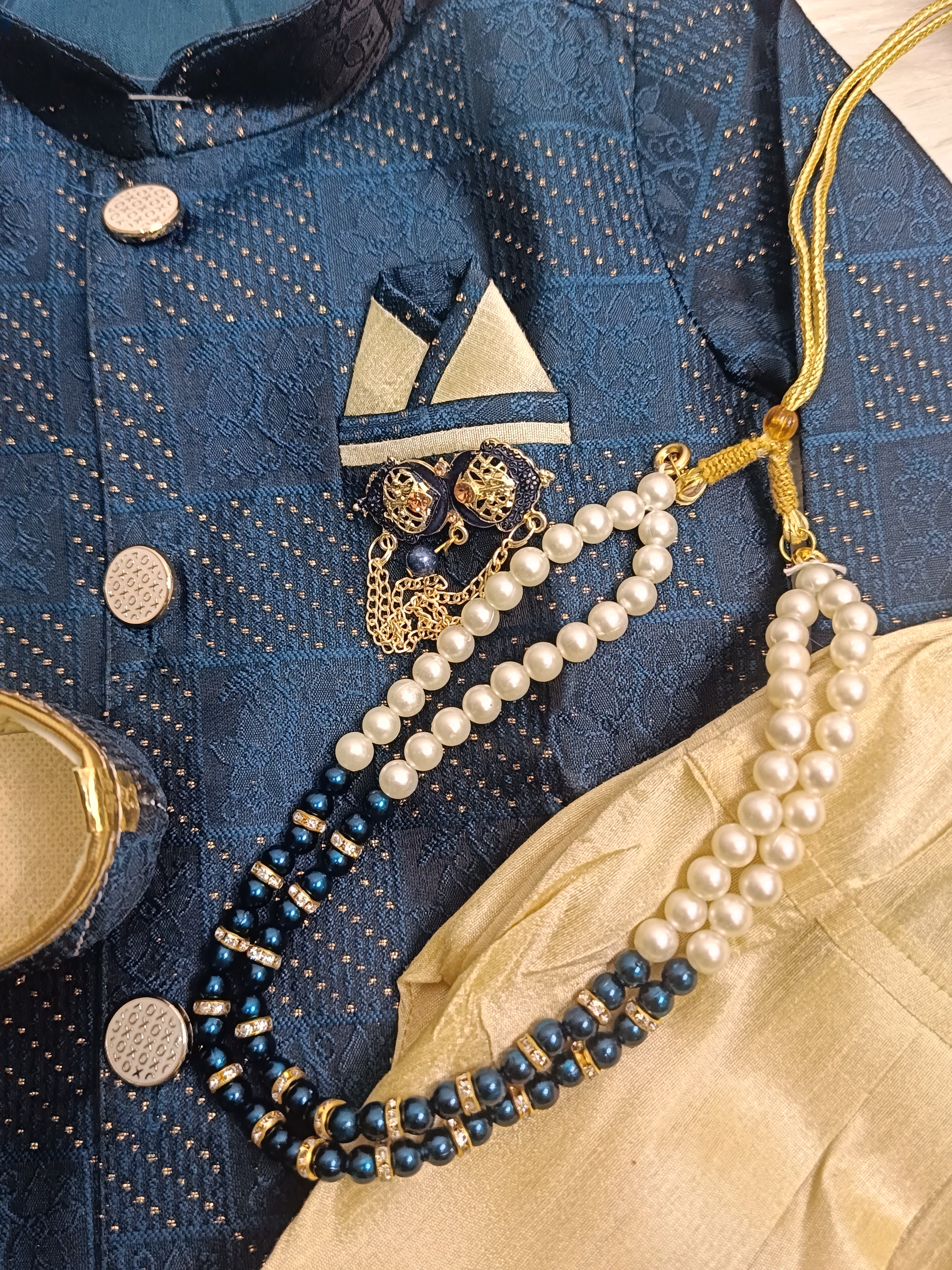 Infants Traditional IndoWestern  set - Chain and shoes included