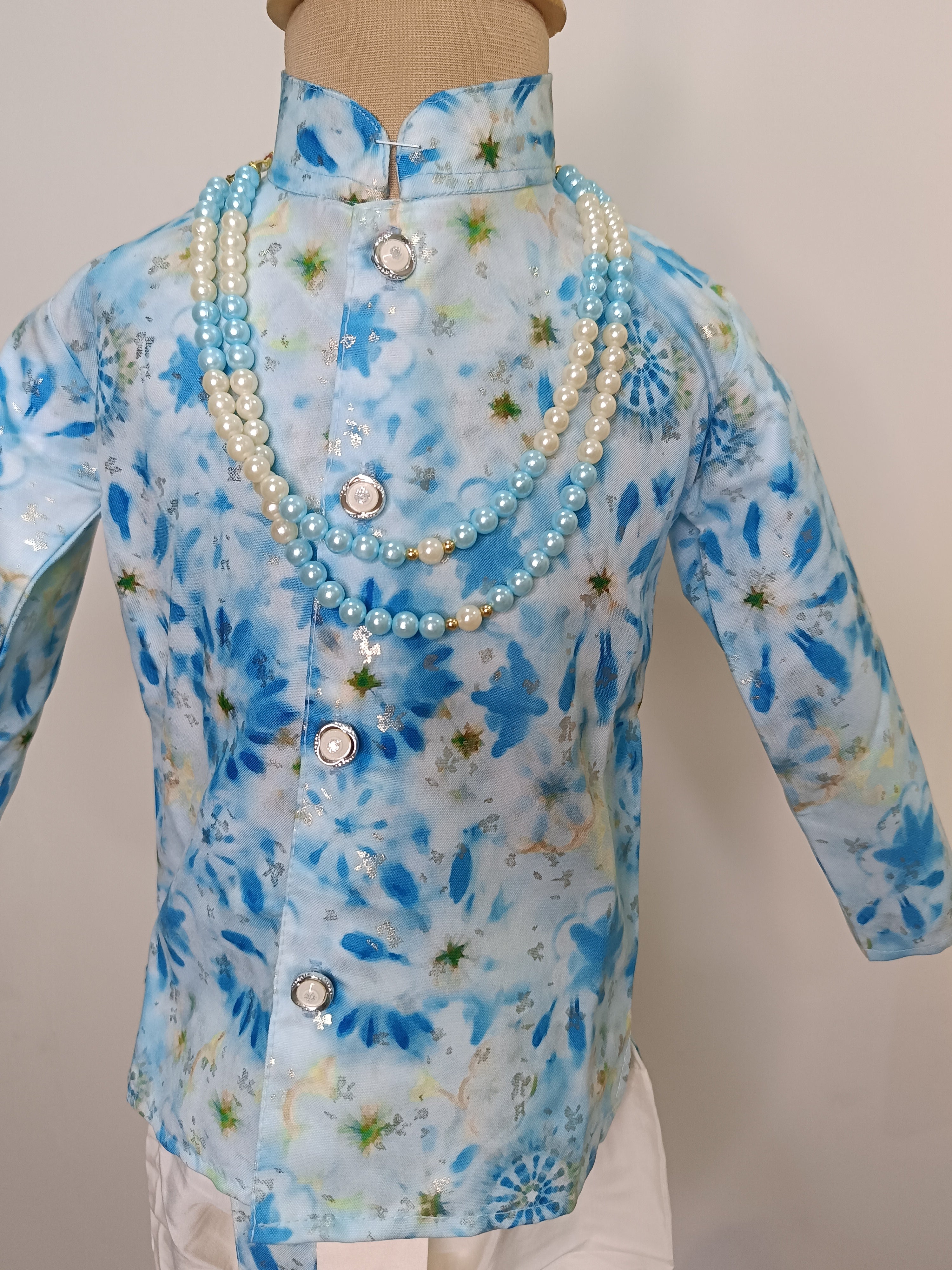 Boys Nawab Dhoti  set - Chain and Shoes Included