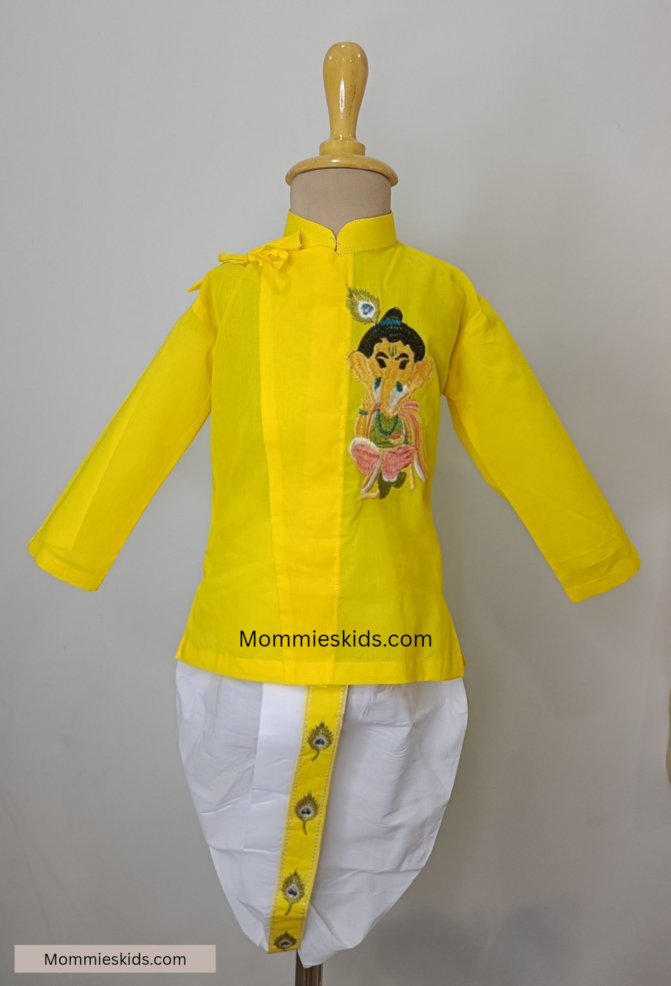 Boys Ganesh embroidery Dhoti Set