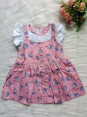 Frock Cupcake Print (Baby Pink)